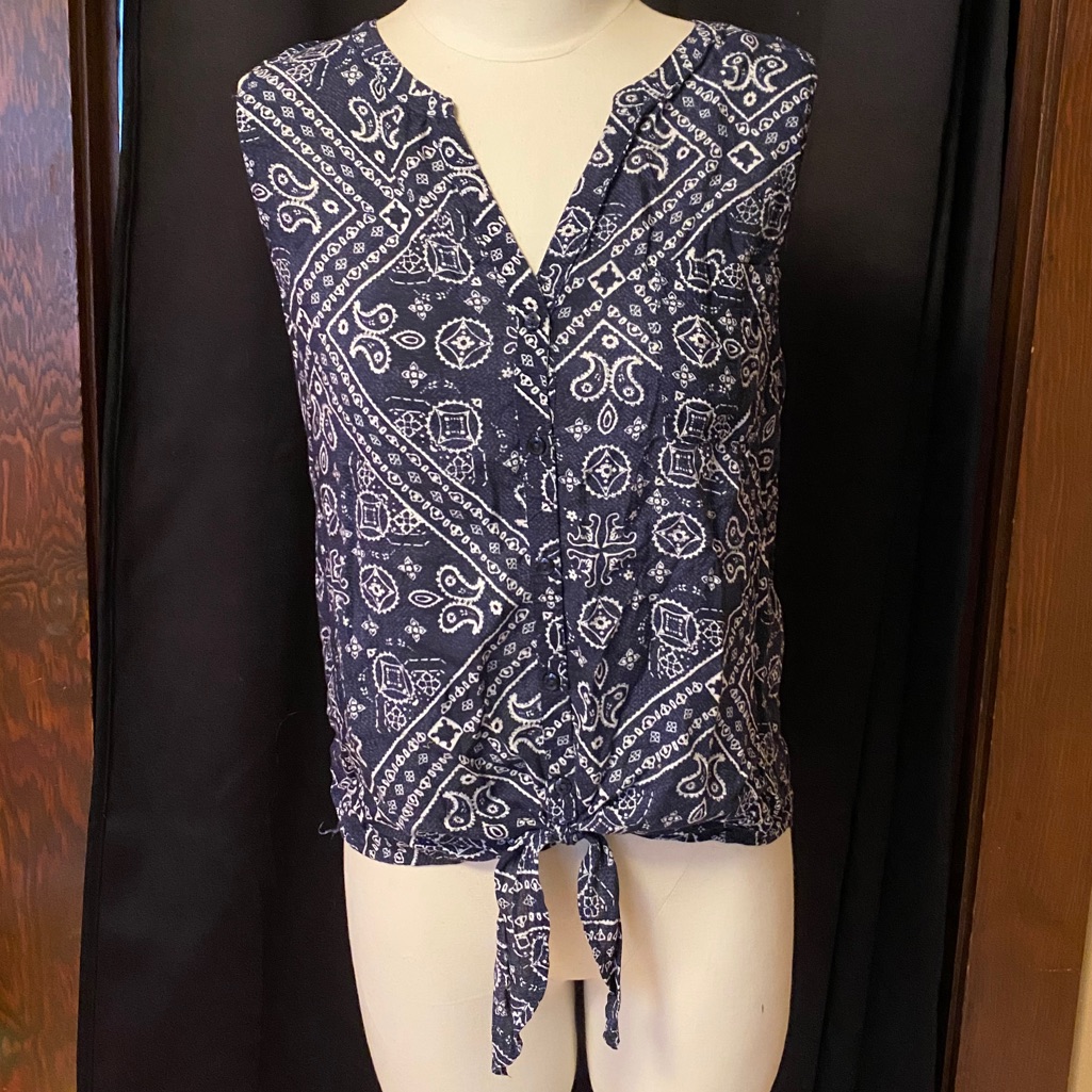 Lucky Brand TieFront Top
